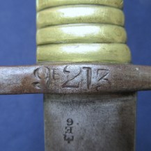 British 1853 Pattern Brass Hilted Artillery Bayonet, Rare Variant Type 12